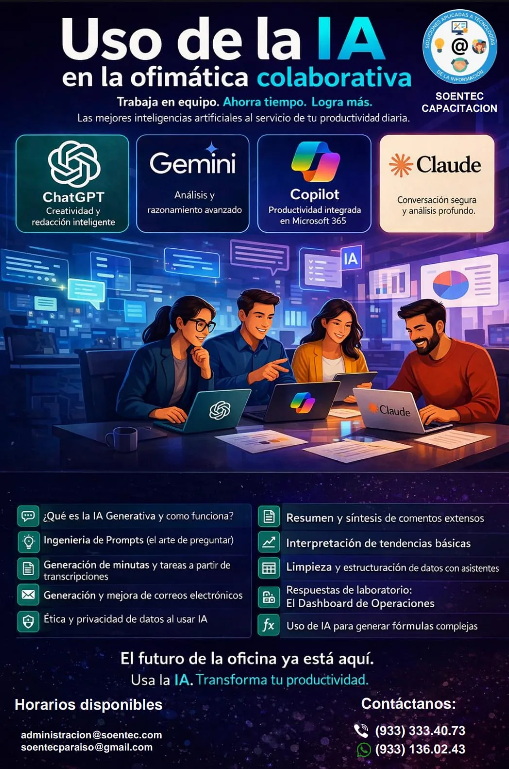 Curso de IA en Ofimática SOENTEC