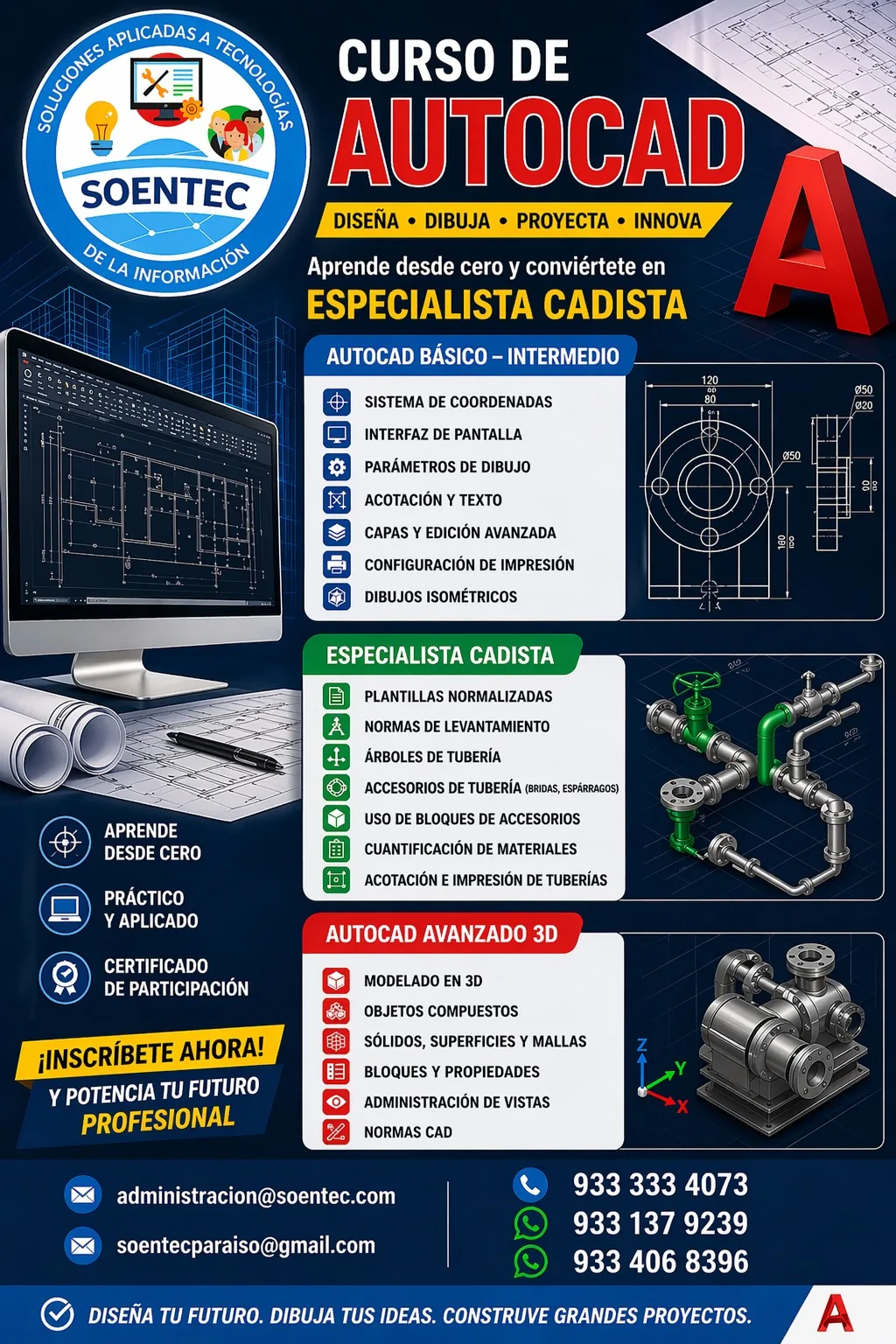 Curso de AutoCAD SOENTEC
