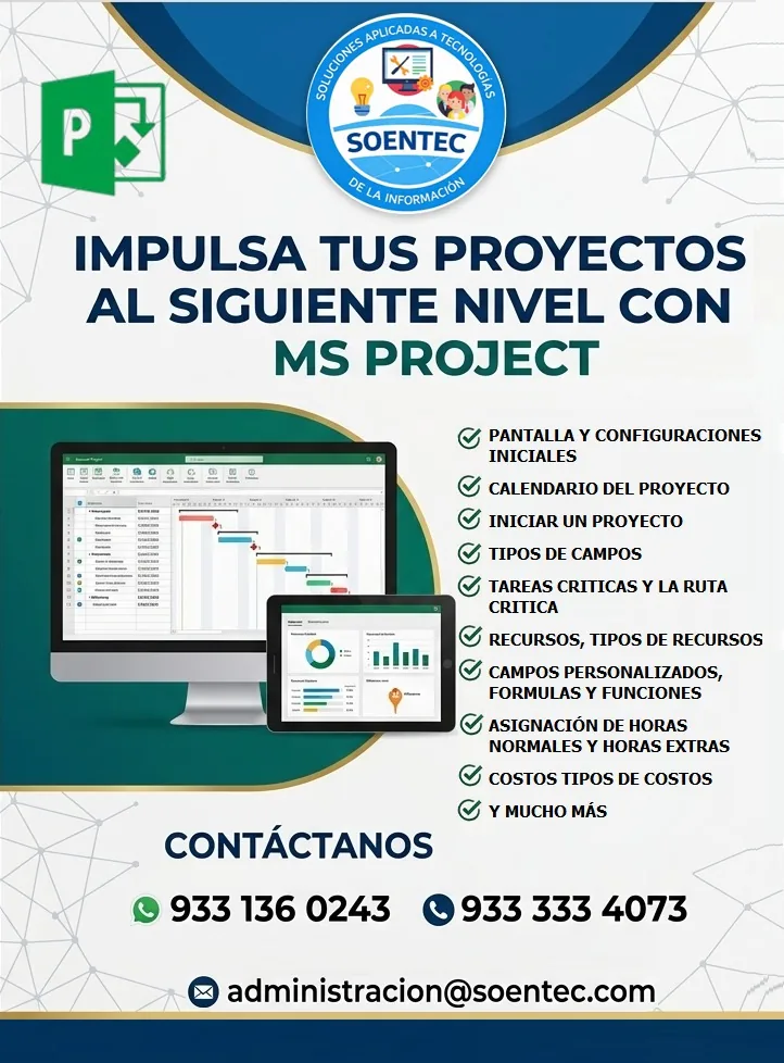 Curso de MS Project SOENTEC